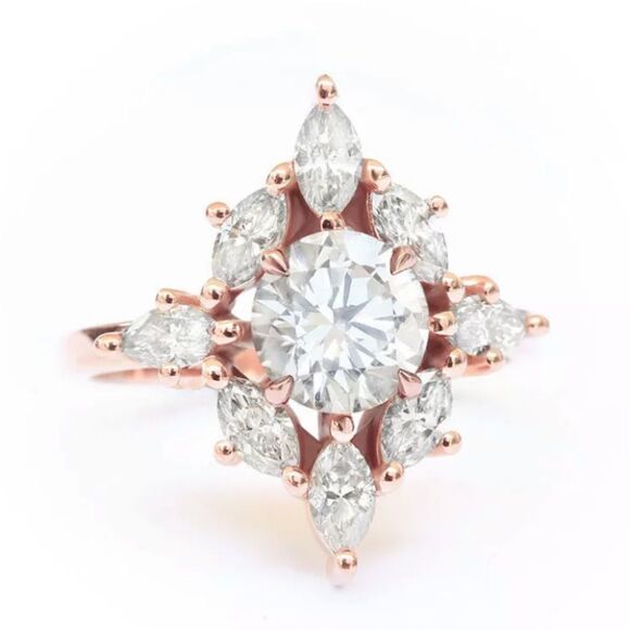 The Elizabeth gold filled white sapphire ring 6 - Picture 10 of 14